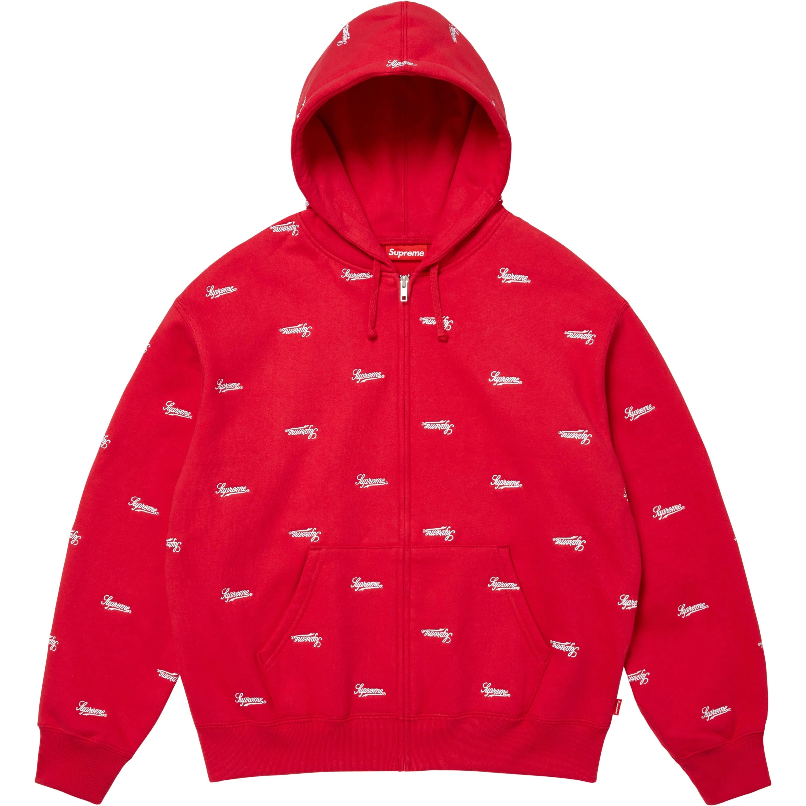 Repeat Script Zip Up Hooded Sweatshirt view 6